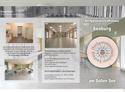 Dorfgemeinschaftshaus Seeburg_Flyer Seite 1