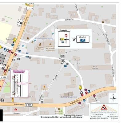 Straßensperrung / Umleitungen Röblingen
