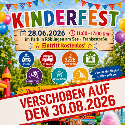 Kinderfest verschoben
