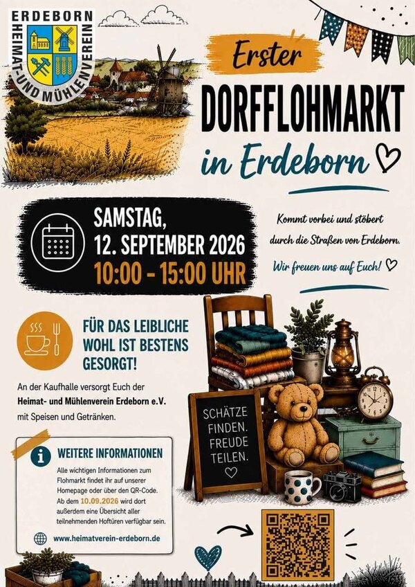 Plakat Dorfflohmarkt