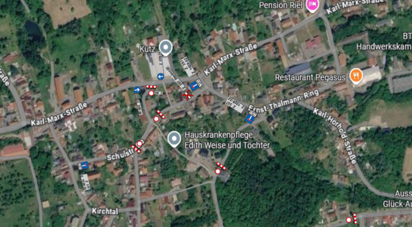 Bild vergr&ouml;&szlig;ern: Baumaßnahme Stedten / Sperrung Schulstraße