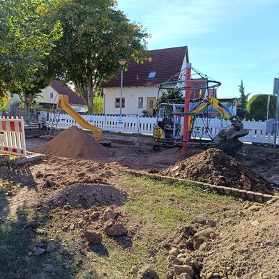 Spielplatz Aseleben Pionierstraße Seitenansicht